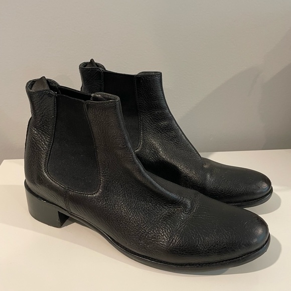 Prada Italian Leather Chelsea Boots - Picture 1 of 5